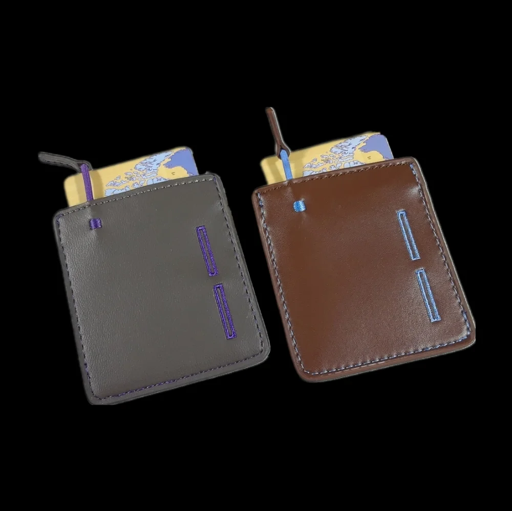 Wallet Men Vegan Leather Mojito Cash Card Holders Slim Travel Accessories Wallet
